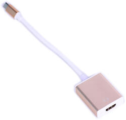 HOPE R Cablu convertor USB 3.1 Type C la HDMI 1080p pentru Samsung, Apple MacBook, roz-auriu (CUCHDMIHP)
