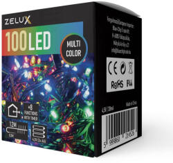 ZELUX 100 Led 12m Karácsonyi Világítás MC (BCHTZX-12MMC)