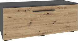 haaus Comoda Kos, O Usa, Antracit/Stejar Artisan, 95 x 40 x 39 cm (921200)