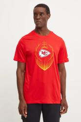 Nike t-shirt Kansas City Chiefs piros, férfi, nyomott mintás, NKGK-65N-7G-JKV - piros M
