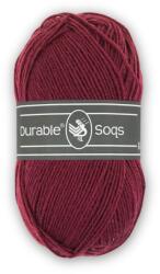 DURABLE Soqs 414 Anemone - sötétvörös gyapjú zoknifonal