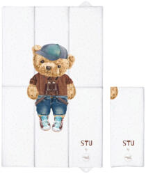BabyBruin Utazó pelenkázó lap 50x80 cm - Sapkás maci