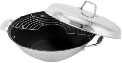 BEKA Rozsdamentes acél wok Beka Chef 30 cm titániummal és fedővel indukcióhoz / 2 fogantyúval