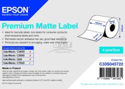 Epson S045722 prémium matt etikett (C33S045722) (C33S045722)