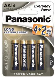 Panasonic EVERYDAY POWER szupertartós elem (AA, LR6EPS, 1.5V, alkáli) 6db /csomag (LR6EPS/6BP 4+2F) - bluedigital