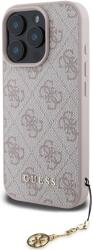 GUESS Carcasă Guess 4G Charm pentru iPhone 16 Pro Max nuanță pe nuanță roz (GUHCP16XGF4GCP)