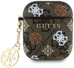 Guess PU 4G Peony Charm husă pentru AirPods 1/2 maro (GUA2P4RPEW)