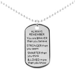  Stronger- Lant din Argint pentru barbat tip Army (NT07)
