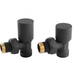 FERRO Set robinete radiator decorativi tur/retur coltari, antracit, ZGB31AT, FERRO (ZGB31AT)