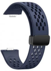gigapack Huawei Watch Fit 3 lyukacsos szilikon pótszíj sötétkék (GP-159417)