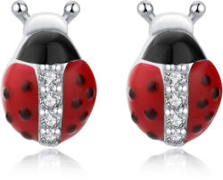 MOISS Játékos ezüst fülbevalók Katicabogarak E0000672