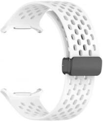 gigapack Samsung Galaxy Watch Ultra eSIM 47mm (SM-L705) lyukacsos szilikon pótszíj fehér (GP-163508)