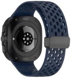 gigapack Samsung Galaxy Watch Ultra eSIM 47mm (SM-L705) lyukacsos szilikon pótszíj sötétkék (GP-163516) (GP-163516)