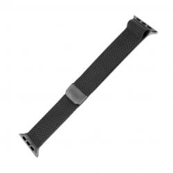 FIXED Mesh Apple Watch 38/40/41mm rozsdamentes acél óraszíj fekete (FIXMEST-436-BK)