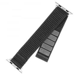 FIXED Nylon Sporty Apple Watch 38/40/41mm szíj sötétszürke (FIXNST2-436-GR) (FIXNST2-436-GR)