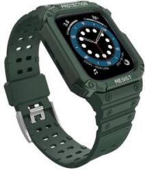 gigapack Apple Watch Series 9 41mm szilikon keret pótszíjjal sötétzöld (GP-141565)