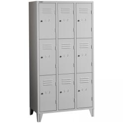 metaloBox PROJECT 3/9 Rövidajtós öltözőszekrény 9 rekeszes (PROJECT 3/9)