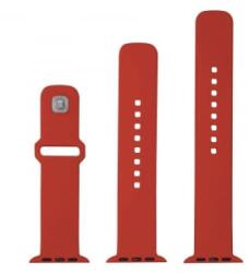 FIXED Sporty Apple Watch 38/40/41mm szilikon szíj szett piros (FIXSST2-436-RD)