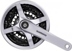 Shimano hajtómű FC-TY501 Tourney, 175 mm, ezüst 48-38-28 fog