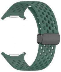 gigapack Samsung Galaxy Watch Ultra eSIM 47mm (SM-L705) lyukacsos szilikon pótszíj sötétzöld (GP-163517)
