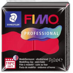 FIMO Gyurma, 57 g, égethető, FIMO Professional, piros (FM8040200) - officemarket