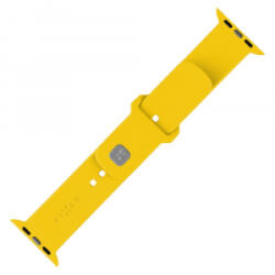 FIXED Sporty Apple Watch 42/44/45/46mm szilikon szíj szett sárga (FIXSST2-434-YL) (FIXSST2-434-YL)