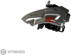 Shimano Altus M2020-TS első váltó, 2x9, 34, 9 mm + 31, 8 mm-es adapter, OEM
