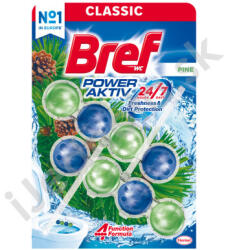 Bref Power Aktiv Formula Pine toalett frissítő 2x50g