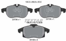TEXTAR set placute frana, frana disc TEXTAR 2415501 (2415501)