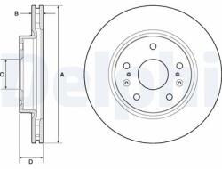 DELPHI Disc frana DELPHI BG4764C (BG4764C)
