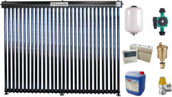 Fornello Sistem solar presurizat, panou Fornello 30 Tuburi Heat Pipe, pompa 25-60, controller, vas expansiune, antigel, supapa 1/2, aerisitor 1/2 (sistemsolar30tubfaraboiler)