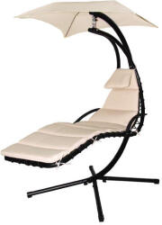 GardenLine kerti hintafotel - Bézs - 200 x 116 205 cm