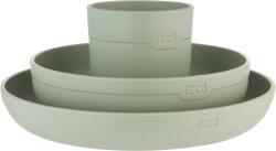 Lovi Lovi, set de vase si cana, Pistachio Set pentru masa bebelusi