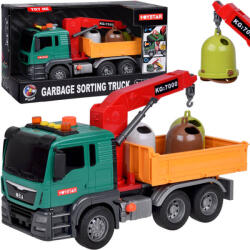 Inlea4Fun Szemetesautó konténerekkel Inlea4Fun GARBAGE SORTING TRUCK (JO-ZA5230)