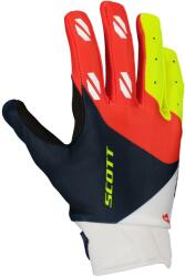 SCOTT EVO RACE motokrossz kesztyű kék-piros-fluo sárga