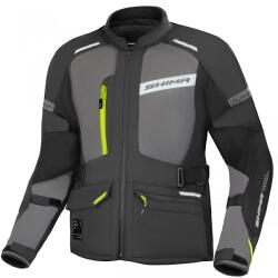 Shima Alpha motoros kabát fekete-szürke-fluo sárga