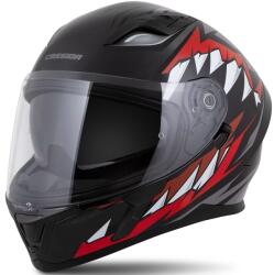 Cassida Orbit Strix zárt motoros bukósisak piros-szürke-fehér-fekete