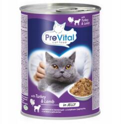 PreVital Nedves Macskaeledel 415G Pulyka, Bárány