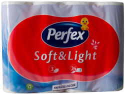 Perfex Toalettpapír 3 rétegű 100% cellulóz 24 tekercs/csomag Boni Perfex hófehér (SKU14499) - haztartasibolt