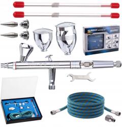 Fengda Airbrush Fengda 3x Fúvóka 0, 3 0, 5 0, 8 Tömlő Tartályok (BD-183K)