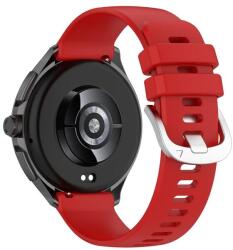  strap-049 Xiaomi Mi Watch S3 piros szilikon okosóra szíj (strap-049)