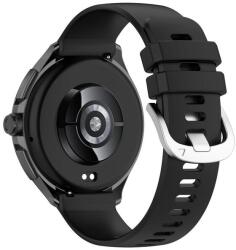  strap-046 Xiaomi Mi Watch S3 fekete szilikon okosóra szíj (strap-046)