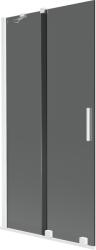 Mexen Velar, 2 szárnyas eltolható kádparaván 95 x 150 cm, 8mm szürke üveg, fehér matt, 896-095-000-41-20 (896-095-000-41-20)