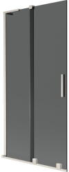 Mexen Velar L, 2 szárnyas eltolható kádparaván 95 x 150 cm, 8mm szürke üveg, csiszolt acél, 896-095-003-41-97 (896-095-003-41-97)