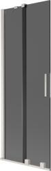 Mexen Velar, 2 szárnyas eltolható kádparaván 70 x 150 cm, 8mm szürke üveg, csiszolt acél, 896-070-000-41-97 (896-070-000-41-97)