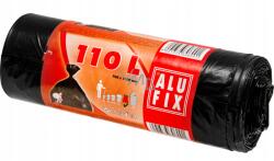 Alufix szemétzsákok fekete, 25 , 110 liter, 70 x 100 cm, 10 darab (MS110UNI)