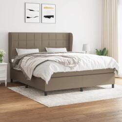 vidaXL tópszínű szövet rugós ágy matraccal 160 x 200 cm (3127977)