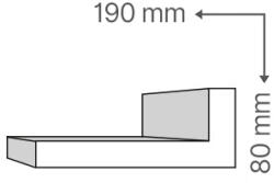 ANRO KCS-119/E Fűtéscső takaró díszléc (80x190 mm) (KCS-119/E EPS)