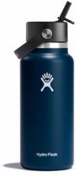 Hydro Flask Széles termo palack szájjal 32 OZ Wide Flex Straw Cap, indigo