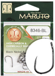 Maruto horog 8346bl t. d. e. 10° barbless hc forged black nickel 8 (43204-008) - nextfish